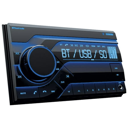 Planet Audio PB455RGB Double-din In-dash Am/fm Receiver With Bluetooth