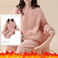 thumbnail image 3 of Conjuntos de Pijamas de franela para Mujer, ropa de dormir clásica con estampado a cuadros de peluche, ropa de casa de terciopelo Kawaii Girsl, Otoño e Invierno, 3 of 4