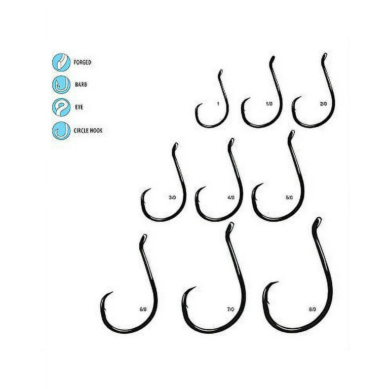 Gamakatsu 221418-25 Octopus Circle Hook In-Line Point, Size 8/0 