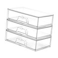 thumbnail image 5 of Stgfyxgs Clear Vanity Organizer Drawer Storage Box Versatile Stackable Dustproof for under Sink Organization Easy to Clean Accessories 3 Pieces, 5 of 9