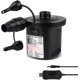thumbnail image 1 of electric air pump, rechargeable,quick to inflate/deflate 3 tips and 5v usb adapter included 26-27s, 1 of 5