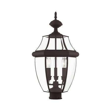 Livex Lighting Monterey 3 Light Outdoor Post Lantern