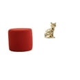 thumbnail image 1 of Escabel,Reposapiés pequeño,taburete otomano,sofá,taburete de té,Reposapiés Cubo Taburete Taburete para Dormitorio Baño,Figura de escritorio,Estante de estatua de gato para, 1 of 8