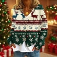 thumbnail image 2 of Women's Christmas Jackets Button Open-Front Blazer Christmas Elements Graphic Clothes Comfort Casual Thermal Clothe Spring Outfits 2025 Fall Winter Christmas Sweat Shirts Clothes, 2 of 5