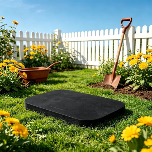Thick Garden Kneeling Pad for Joint Pain Relief, Waterproof Rubber Foam Knee Cushion with Non-Slip Base, Portable Outdoor Yard Work Mat for Weeding, Household Cleaning & Bath Time Support