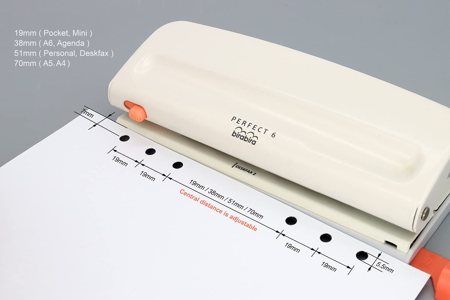 Wholesale Adjustable 6 Hole Punch Out Paper For Loose Leaf