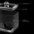 thumbnail image 5 of Caja para hisopos de algodón, caja de almacenamiento con soporte para hisopos de algodón, caja de almacenamiento de algodón para maquillaje cosmético para dormitorio y baño, 5 of 5