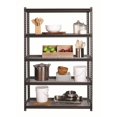 thumbnail image 3 of Pemberly Row Riveted Wire Deck Metal Shelving 5-Shelf 18Dx48Wx72H in Black, 3 of 6