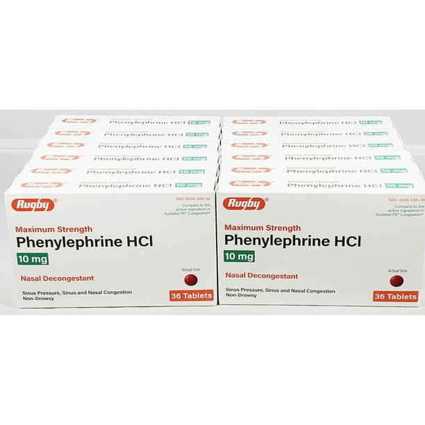 phenylephrine hcl 10 mg walmart