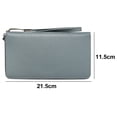 thumbnail image 2 of Monedero de mujer, monedero con cremallera de cuero blindado RFID MFZFUKR  CPB-US-PSF1049-2, 2 of 5