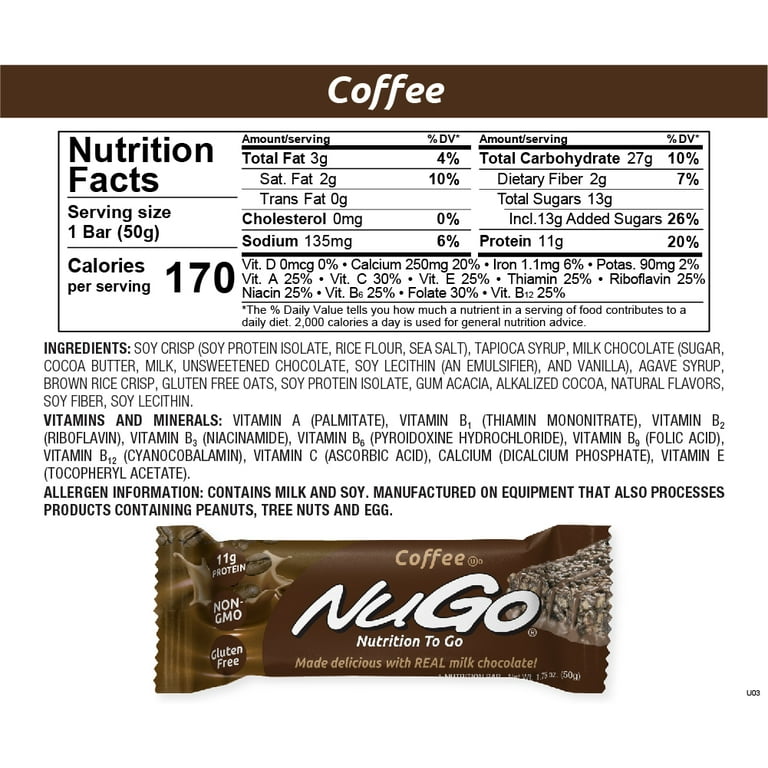 Nugo Bars Nutrition Information Free Delivery