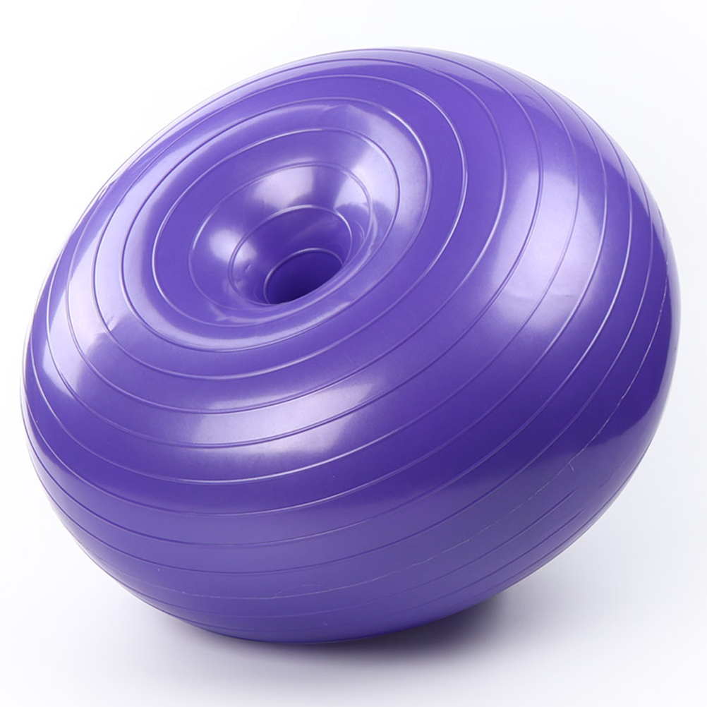 2 Pack Yoga Ball Exercise Equipment for Home Donuts Shaped Office
