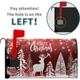 thumbnail image 2 of Merry Christmas Mailbox Cover 25.5x21in Christmas Mailbox Covers Magnetic Standard Size Winter Snowflake Pine Oversized Mailbox Covers Magnetic Mail Wraps Cover Letter Box for Christmas Home Yard, 2 of 6