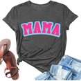 thumbnail image 4 of YDLCAFD T-Shirts pour Femmes Décontractés Graphiques Mode Féminine Col Rond Imprimés T-Shirts Été Manches Courtes Décontractés Amples, 4 of 5