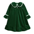 thumbnail image 1 of Pijamas de calidad para niños, conjunto de pijamas navideños de terciopelo, ropa de vacaciones de invierno para bebés y niñas, agregue su nombre de texto, ropa de dormir, 1 of 4