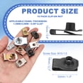 thumbnail image 2 of Uxcell U-Style Clip-On Nut, Regular Extruded U-Nut U-Type Fasteners Hardware Nuts for Automotive Metal Car Motorcycle Black M10-1.5, 2 of 6