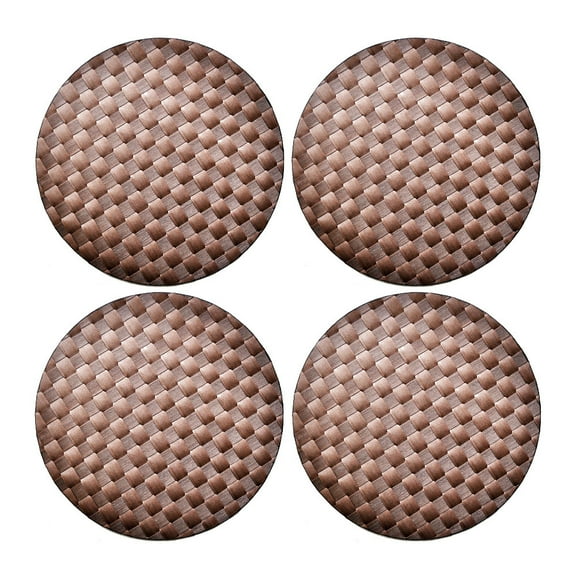 Saleen Round Placemat (Brown, Set of 4)
