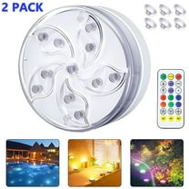 KANCOKIT Submersible LED Lights, Battery Operated Underwater Lights with Remote, Color Changing Waterproof Pool Lights for Inground Pool Pond Decoration
