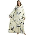 thumbnail image 1 of POINTERTECK Wearable Blanket Hoodie for Adults Sherpa Patterns Oversized Sweatshirt Blanket with Pockets, 1 of 9