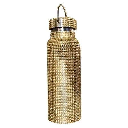 

XDian Insulated Rhinestone Vacuum Cup Stainless Steel Flask Bottle Drinking Kettle