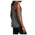 thumbnail image 3 of Yellow Rooster Womens PosiCharge Tri-Blend Wicking Tank Dark Grey Heather 4XL, 3 of 5