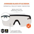 thumbnail image 2 of Gafas de seguridad Ergodyne Skullerz AEGIR, antiarañazos y antivaho, 2 of 9