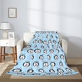 thumbnail image 2 of Rateoe Husky Head Pattern Flannel Throw Blanket, Ultra-soft Blanket for Bed, Couch, Car, Hypoallergenic Anti-pilling blanket-40"x30"(Vertical), 2 of 6