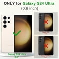 thumbnail image 2 of for Samsung Galaxy S24 Ultra Case, S24 Ultra Magnetic Phone Case Compatible with Magsafe, Metal Camera Bezel Drop Protection Silky Translucent Back Cover for Galaxy S24 Ultra 5G (Dark Purple), 2 of 13