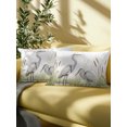 thumbnail image 5 of Outdoor Pillows Waterproof, Wildlife White Birds Bedding Throw Pillows with Insert for Couch Sofa Bed, Water Reflection Scenic 12x20 Inch Pillowcases Decorative Camping Patio Pillow Set of 1, 5 of 8