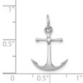 thumbnail image 3 of FJC Finejewelers 14k White Gold Solid Polished 3d Anchor Charm, 3 of 6