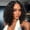 10 Inch, variant on 4x4 Wear and Go  Lace Closures Wigs Human Hair Natural Black Color Kinky Curly  Bob Human Hair Wigs for Black Women  Wet and Wavy Human Hair Bob Wigs ,No glue,easy to wear