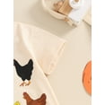 thumbnail image 6 of Suealasg Baby Boy Girl Summer Romper Short Sleeve Chicken Print Bodysuit Jumpsuit 3 6 12 18 Months Newborn Farm Clothes, 6 of 8