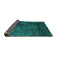 thumbnail image 2 of Ahgly Company Indoor Rectangle Abstract Turquoise Blue Contemporary Area Rugs, 8' x 10', 2 of 4