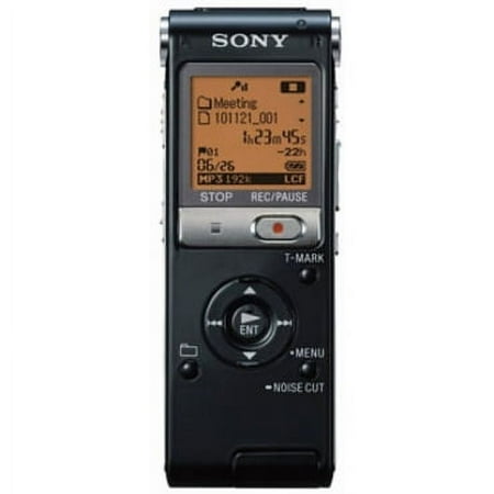 Sony 2GB Digital Voice Recorder with LCD Display, Black, ICD-UX512BLK