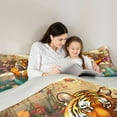 thumbnail image 6 of Feelyou Kawaii Cartoon Tiger Bedding Comforter Set, Vintage Garden Spring Flower Twin Comforter Sets, Teens Kids Boys Girls Reversible Bedding Set, Luxury Bedroom Decor, 2 Pieces, 6 of 9