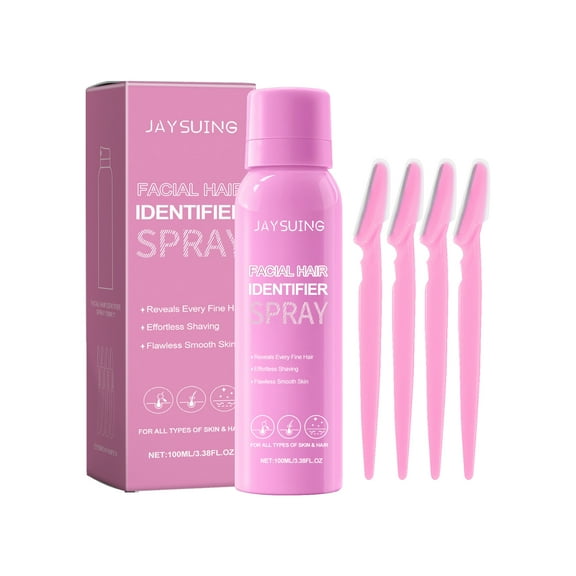 Hair Identifier Spray for Face Shaving, Flawless Facial Hair Remover, Dermaplaning Spray for All Skin and Hair Types, Facial Hair Removal for Women, Gifts for Girlfriend