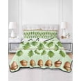 thumbnail image 2 of Quilts Queen Size Bedding Set, Green Botanical Reversible Summer Quilt 3 Pieces, Acorn Spring Summer Plant Leaves Lightweight Bedspreads Coverlets with 2 Pillow Shams for All Seasons, 2 of 5