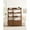 Walnut, variant on Modway Bixby Wood Bookshelves - Set of 2 in Walnut White