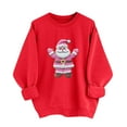 thumbnail image 2 of Christmas Sweatshirts for Women Crewneck Christmas Tree Graphic Long Sleeve Pullover Casual Festive Holiday Party Cozy Top, 2 of 5