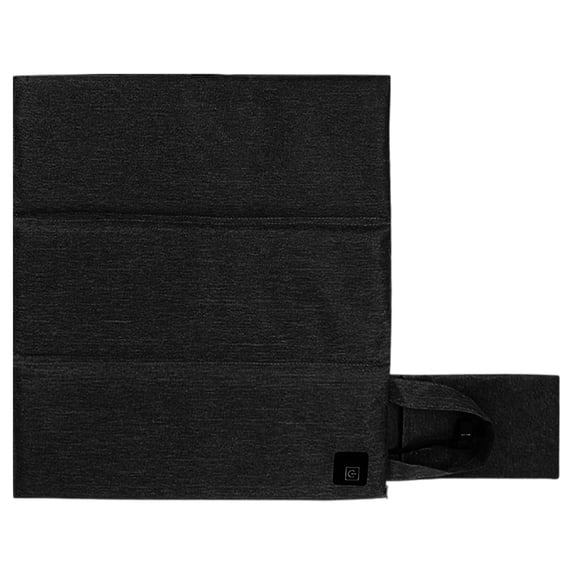 Battery Powered Heating Seat Pad USB C Rechargeable Cushion with 3 Temperature Settings Portable Warmer for Outdoor Camping Black