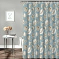 thumbnail image 2 of Shower Curtain Beach Starfish Shower Curtains for Bathroom Decor Coral Seashell Conch Retro Shower Curtain Sets with Hooks Waterproof Fabric Bath Curtain Extra Long 72" X 84", 2 of 5