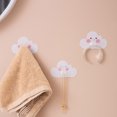 thumbnail image 2 of Graflsoa 4-Pack Cloud-Inspired Adhesive Hooks for Damage-Free Wall Mounting, 3kg Capacity, PVC & PS Material, Easy Installation for Doors & Walls, 2 of 6