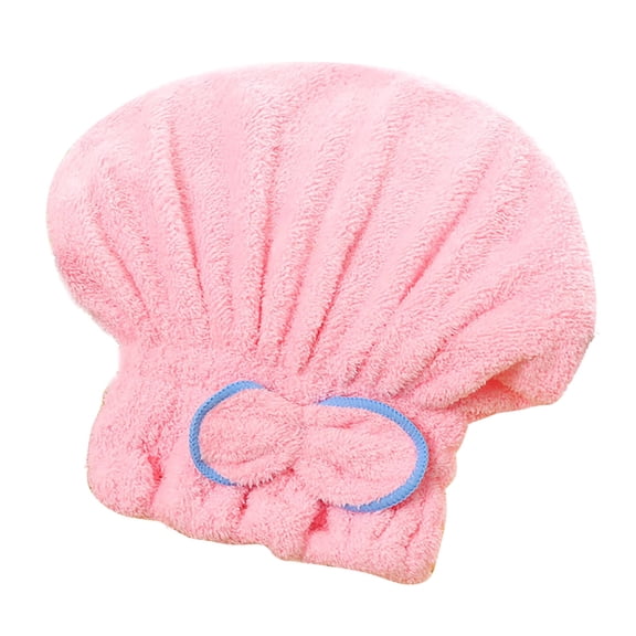 Coral Hair Wrapping Towel Cap Absorbent Shower Headscarf For Women And Men