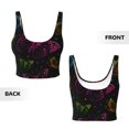 thumbnail image 5 of Lsque Butterfly Printed Women'S Sports Bra, Compression, Moisture Wicking, High-Impact Sports Bra For Women,Supportive sports bra-Small, 5 of 9