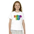 thumbnail image 3 of XOMG POP Colorful Neon Rainbow Logo Girls Kids T Shirt Tees Teen Brisco Brands S, 3 of 6