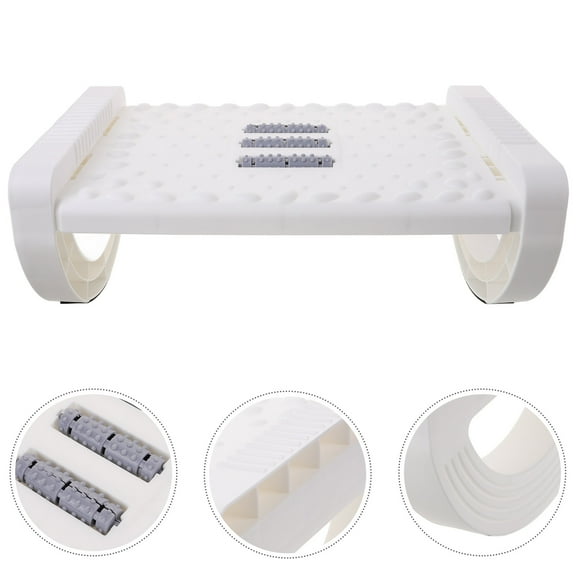 ADDHAT Ergonomic Non- White Plastic Foot Rest Under Desk Support for Comfortable Office and Home Use