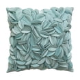 thumbnail image 2 of Textured Floral Throw Pillow Handmade Petal Flower Cushion, Light Teal Decor Pillow Sofa Bedroom Coastal Farmhouse Accent, Multiple Styles Soft Plush Decorative Home Accent Cushion Gift Indoor Use(E), 2 of 5