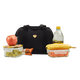 thumbnail image 4 of Lonchera Térmica para Mujer Impermeable, LuckyLy Moderna con Compartimento Grande, Ideal como Bolsa de Almuerzo para Oficina, Lunch Box Escolar o Hielera Portátil – Modelo Leni negro UNITALLA, 4 of 9