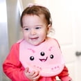 thumbnail image 2 of Pavilion Gift Company - Pink Cupcake Monster - 12" Silicone Catch All Bib, 2 of 10