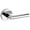 Silver, variant on Kwikset Milan Lever with Round Rose Privacy in Iron Black